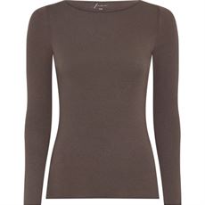 FRAU TOP, LIMA CASHMERE LS BOATNECK TOP, COFFEE QUARTZ